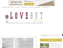 Tablet Screenshot of lovebutblog.com